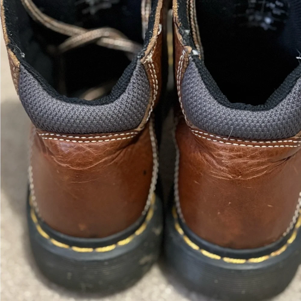 Dr. Docs Martens Doc 8A07 Mens Lace Up Air Wair Punk Grunge Soft Toe Boots US 6